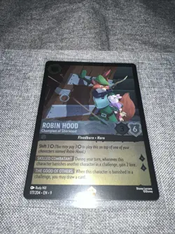 Disney Lorcana TCG Robin Good Champion Of Sherwood 177/204 Legendary Cold Foil - Image 2