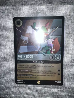 Disney Lorcana TCG Robin Good Champion Of Sherwood 177/204 Legendary Cold Foil - Image 3