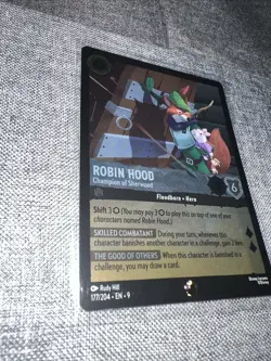 Disney Lorcana TCG Robin Good Champion Of Sherwood 177/204 Legendary Cold Foil - Image 4