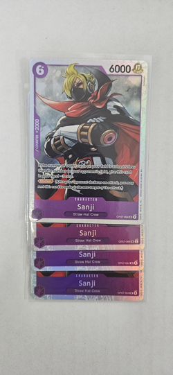 4X Sanji OP07 OP07-064 SR Playset - One Piece Card Game - Image 1