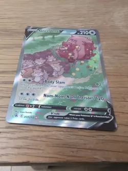 Pokemon TCG Greedent v Fusion Strike Holo Card 257/264 - Image 3