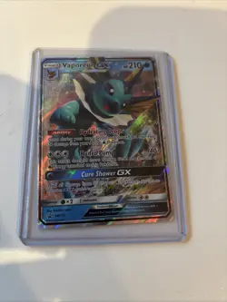 Vaporeon GX - SM172 - SM Black Star Promo Pokemon Card - NM - Image 3