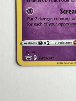 Pokemon Gengar TCG SWSH241 Black Star Promo Holo Card Lost Origin Stamped NM - Image 4