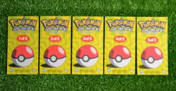 Pokemon TOPPS Series 1 Complete Jumbo Oversized Tin Box Topper Set 5/5 Cards - Image 2