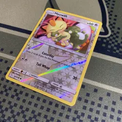 2019 Pokemon MEOWTH Unbroken Bonds REVERSE HOLO Sun & Moon Set Card 147/214 NM+ - Image 3