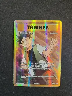 Pokemon TCG Brock's Grit Full Art Ultra Rare Card 107/108 XY Evolutions Holo - Image 1