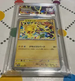 Promo Pikachu 291/SV-P JPN Pokemon Card Gym Ace 10 Gem Mint - Image 1