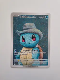 Squirtle with Grey Felt Hat Van Gogh Black Star Promo Fan Art Card - Image 1