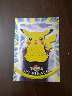 MP! HOLO FOIL Pikachu #25 Topps Trading Cards Series 1 Pokemon Card - Image 1