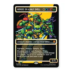 Heroes in a Half Shell (0096) (Borderless) (Surge Foil) - NM - MTG - Image 1
