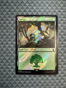 MTG Forest #1164 Surge Foil Basic Land Universes Beyond: Doctor Who (WHO) - Image 1