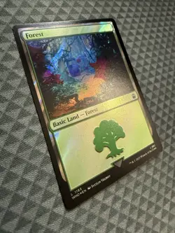 MTG Forest #1165 Surge Foil Basic Land Universes Beyond: Doctor Who (WHO) - Image 2