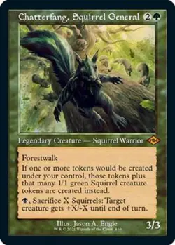 RETRO FRAME CHATTERFANG, SQUIRREL GENERAL NM! *MODERN HORIZONS 2* - Image 1