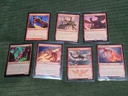 MTG Dragon x7 Sparktongue Dragon(FOIL)Pardic Dragon,Stormwing Dragon - Image 1