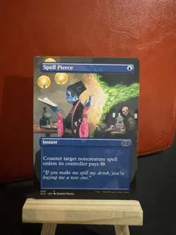Spell Pierce (Borderless) Double Masters 2022 MISCUT/MISPRINT, See Photos - Image 1