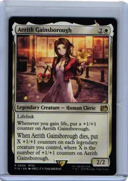 Aerith Gainsborough ~ 0004 FIN ~ Regular (Nonfoil) ~ Near Mint - Image 1