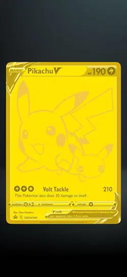 Pokemon Celebrations Pikachu V gold Promo🌟👑🌟 - Image 1