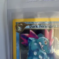 Pokemon Dark Feraligatr Neo Destiny 5/105 80 HP Holo Rare 1st Edition - Image 3