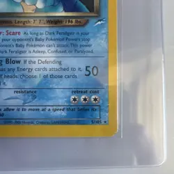 Pokemon Dark Feraligatr Neo Destiny 5/105 80 HP Holo Rare 1st Edition - Image 5
