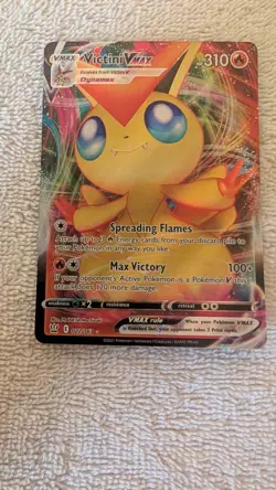 VICTINI VMAX 022/163 Full Art Battle Styles Pokemon Card Near Mint - Image 1