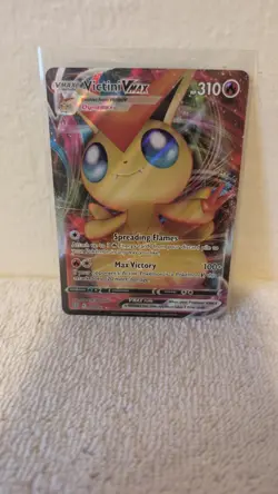 VICTINI VMAX 022/163 Full Art Battle Styles Pokemon Card Near Mint - Image 3