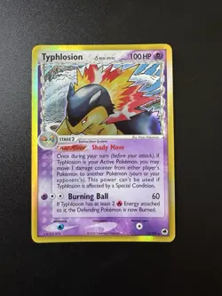 Pokemon Typhlosion 12/101 EX Dragon Frontiers Delta Species Holo Rare 100HP 2006 - Image 1