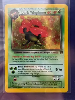 Dark Vileplume #13 Pokemon Team Rocket Holo - Image 1