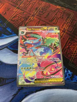 Pokemon Mega Evolution Mega Venusaur EX 177/132 Special Illustration Rare SIR NM - Image 2