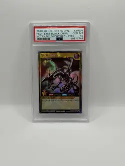 2020 YU-GI-OH! JAPANESE RD LEGENDARY RED-EYES BLACK DRAGON #JP-JP001 PSA 10 MINT - Image 1