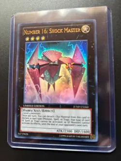 Yugioh Number 16:Shock Master JUMP-EN060 Limited Edition Ultra Rare Holo - Image 1