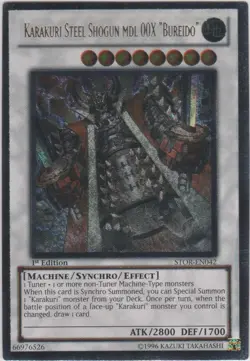 Yugioh! Karakuri Steel Shogun mdl 00X "Bureido" - STOR-EN042 - Ultimate Rare - U - Image 1