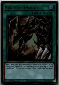 Red-Eyes Insight (UR) Ultra Rare Quarter Century Bonanza RA03-EN061 LP - Image 1
