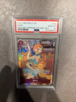 Nami One Piece OP01-016 English Version (1st Anniversary Set) - PSA 10 - Image 1