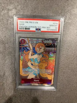 Nami One Piece OP01-016 English Version (1st Anniversary Set) - PSA 10 - Image 1