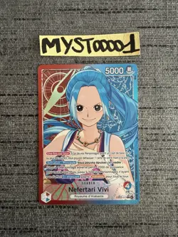 Carte One Piece Heroines Nefertari Vivi EB03-001 Leader Alt Art Foil Francais - Image 1
