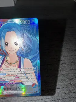 Carte One Piece Heroines Nefertari Vivi EB03-001 Leader Alt Art Foil Francais - Image 5