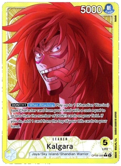 One Piece TCG Two Legends Kalgara Alt Art Leader OP08-098 English - Image 1