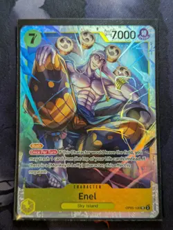 Enel OP05-100 SR Awakening of The New Era One Piece Card English - Image 1