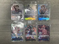 One Piece TCG EXCLUSIVE Asia Mini Tin Vol Set of 6 Promo Foil Cards (SEALED) - Image 1