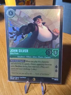 FOIL Disney Lorcana Fabled - John Silver - Alien Pirate - 89/204 Legendary FOIL - Image 1