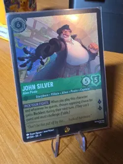 FOIL Disney Lorcana Fabled - John Silver - Alien Pirate - 89/204 Legendary FOIL - Image 2