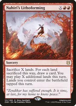 NAHIRI'S LITHOFORMING x4 mtg NM-M Zendikar Rising 4 Rare - Image 1