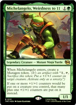 Michelangelo, Weirdness to 11 (Foil) - #121 - Teenage Mutant Ninja Turtles - TMT - Image 1
