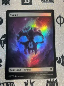 MTG - Swamp Theros Beyond Death FOIL Nyx lands LP - Image 1