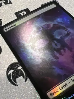 MTG - Swamp Theros Beyond Death FOIL Nyx lands LP - Image 2