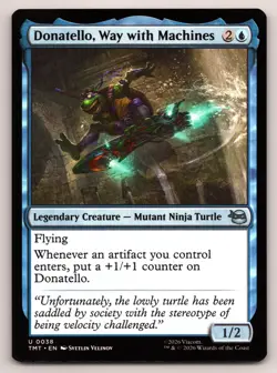 MTG Donatello Way with Machines Normal U Teenage Mutant Ninja Turtles TMT 38 NM - Image 1