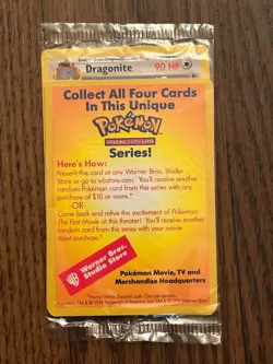 1999 POKEMON DRAGONITE #5 MOVIE PROMO PACKAGE #5 - Image 3