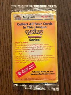 1999 POKEMON DRAGONITE #5 MOVIE PROMO PACKAGE #5 - Image 4