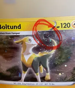 POKEMON BOLTUND #076/202 RARE COSMOS HOLO WITH SWIRL SWORD & SHIELD NM CARD - Image 3