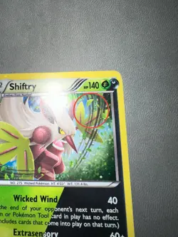Shiftry 11/114 Cosmos Holo Rare Steam Siege Pokemon Card NM With Swirl - Image 2